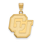10k Gold LogoArt University of Colorado C-U Large Pendant