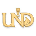 14k Gold LogoArt University of North Dakota U-N-D Large Pendant