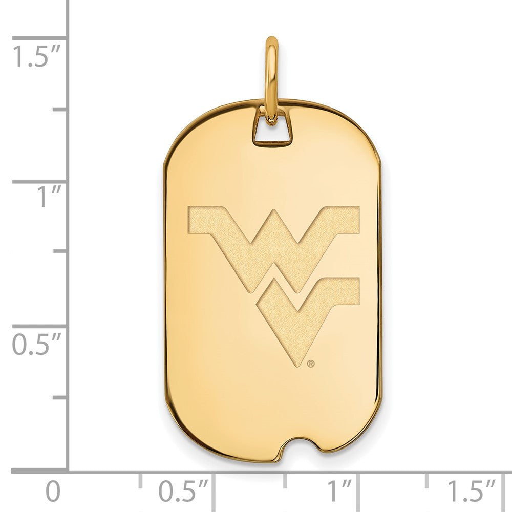 14ky LogoArt West Virginia University Small Dog Tag