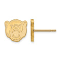 Sterling Silver Gold-plated LogoArt Baylor University Extra Small Post Earrings