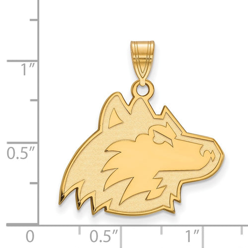 10k Gold LogoArt Northern Illinois University Huskie Large Pendant