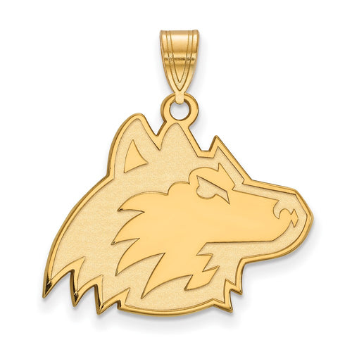 10k Gold LogoArt Northern Illinois University Huskie Large Pendant