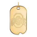 14k Gold LogoArt The Ohio State University Large Dog Tag Pendant