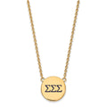 Sterling Silver Gold-plated LogoArt Sigma Sigma Sigma Sorority Greek Letters Large Color Enamel Pendant 18 inch Necklace