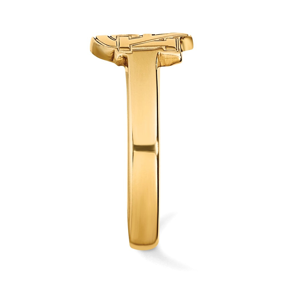 Sterling Silver Gold-plated LogoArt Auburn University Toe Ring