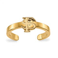 Sterling Silver Gold-plated LogoArt Florida State University F-S Toe Ring