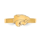 Sterling Silver Gold-plated LogoArt Kansas State University Wildcat Toe Ring