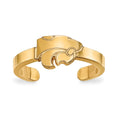 Sterling Silver Gold-plated LogoArt Kansas State University Wildcat Toe Ring