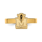 Sterling Silver Gold-plated LogoArt North Carolina State University N-C-S Toe Ring
