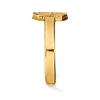 Sterling Silver Gold-plated LogoArt North Carolina State University N-C-S Toe Ring