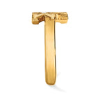 Sterling Silver Gold-plated LogoArt University of Kentucky U-K Toe Ring