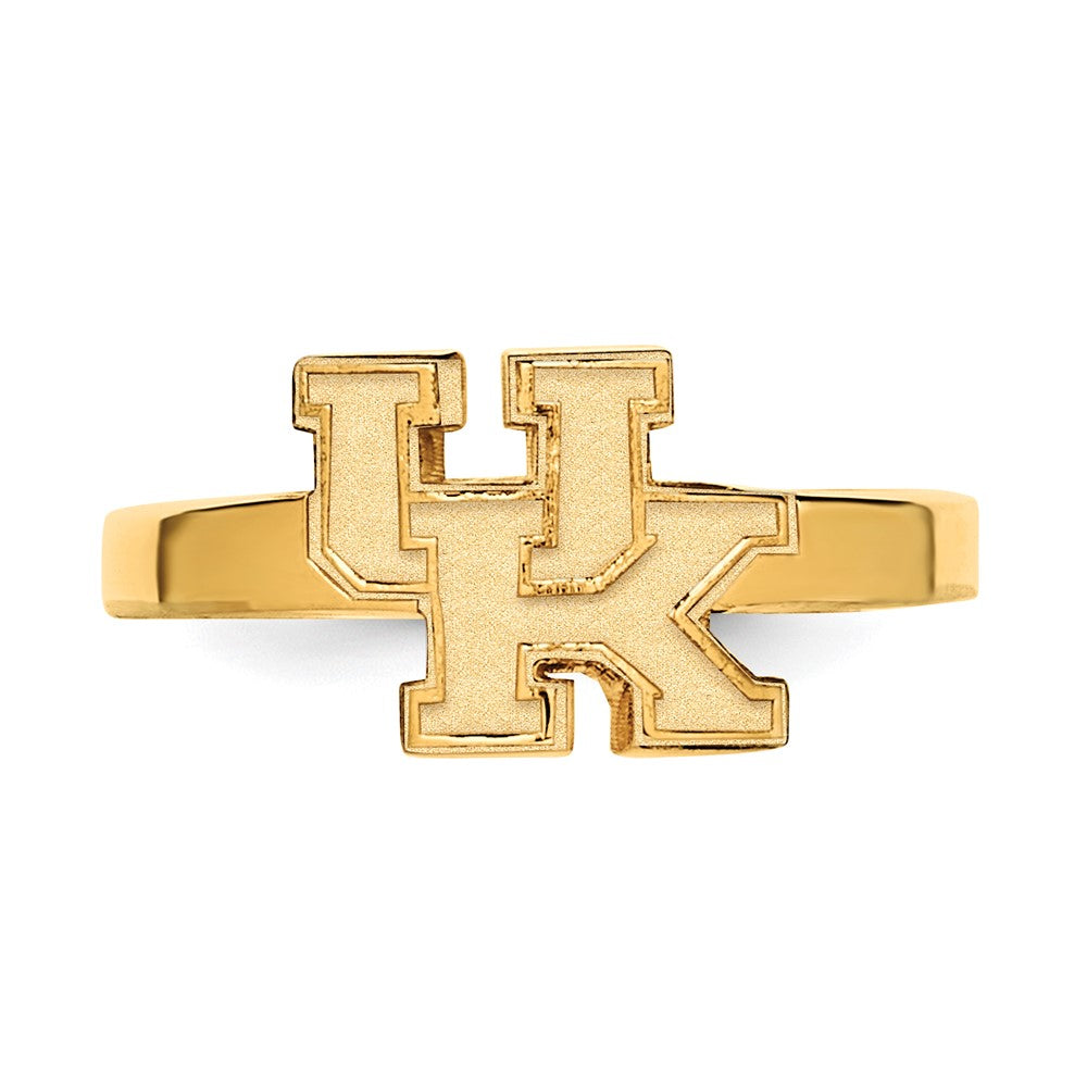 Sterling Silver Gold-plated LogoArt University of Kentucky U-K Toe Ring