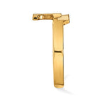 Sterling Silver Gold-plated LogoArt University of Tennessee Letter T Toe Ring