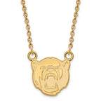 14k Gold LogoArt Baylor University Small Pendant 18 inch Necklace