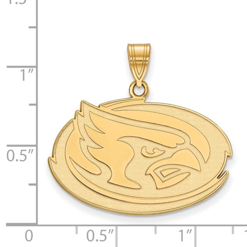 10k Gold LogoArt Iowa State University Cardinal Large Pendant