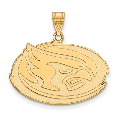 10k Gold LogoArt Iowa State University Cardinal Large Pendant