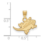 10k Gold LogoArt Texas Christian University Horned Frog Small Pendant
