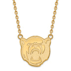 14k Gold LogoArt Baylor University Large Pendant 18 inch Necklace