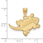 10k Gold LogoArt Texas Christian University Horned Frog Large Pendant