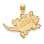 10k Gold LogoArt Texas Christian University Horned Frog Large Pendant