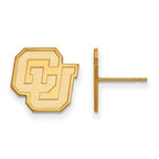 14k Gold LogoArt University of Colorado C-U Small Post Earrings
