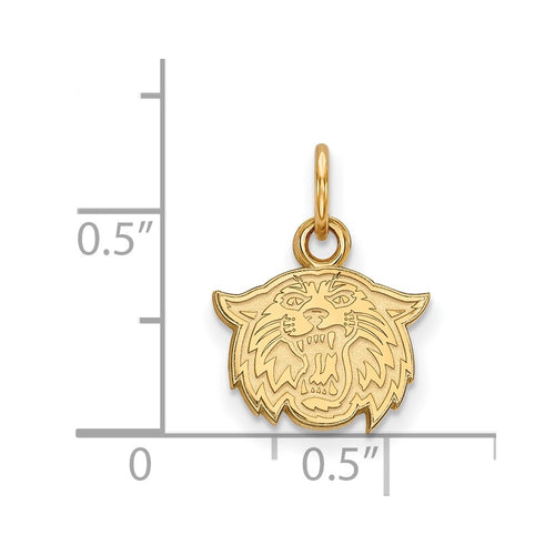 10k Gold LogoArt Villanova University Wildcat Extra Small Pendant