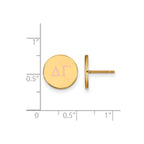 Sterling Silver Gold-plated LogoArt Delta Gamma Sorority Greek Letters Color Enamel Post Earrings
