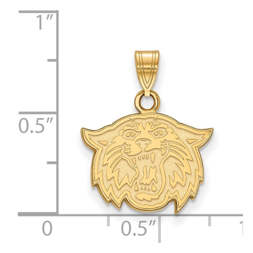10k Gold LogoArt Villanova University Wildcat Small Pendant