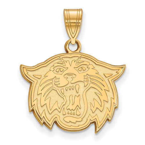 10k Gold LogoArt Villanova University Wildcat Medium Pendant