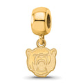 Sterling Silver Gold-plated LogoArt Baylor University Extra Small Dangle Bead Charm