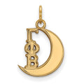 Sterling Silver Gold-plated LogoArt Gamma Phi Beta Sorority Symbol Extra Small Pendant