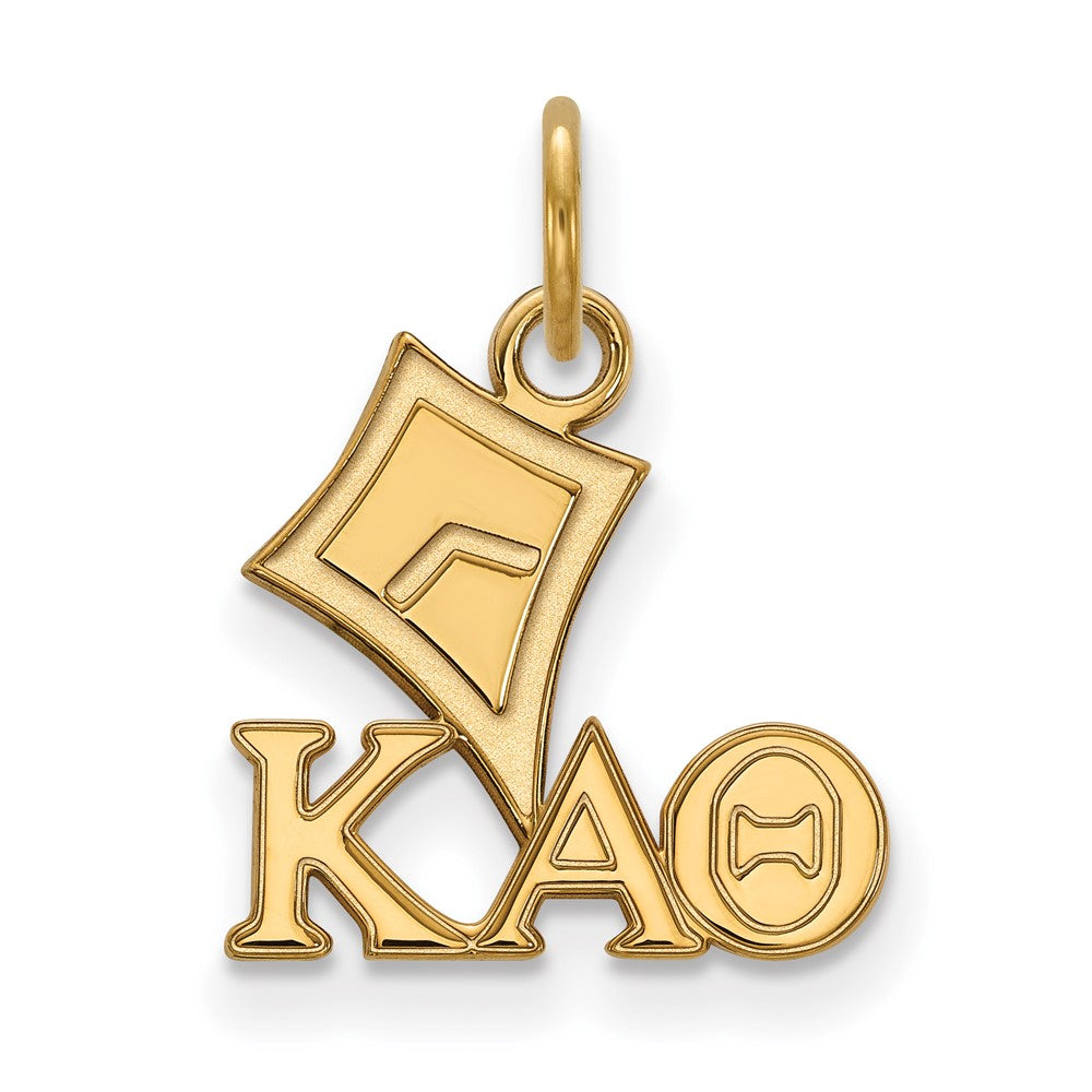 Sterling Silver Gold-plated LogoArt Kappa Alpha Theta Sorority Symbol Extra Small Pendant