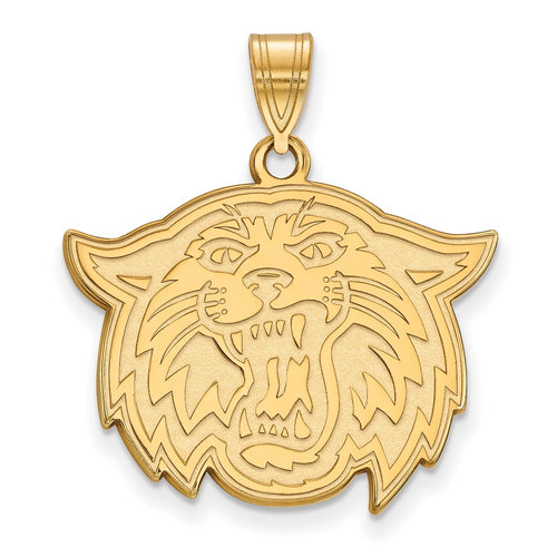 10k Gold LogoArt Villanova University Wildcat Large Pendant