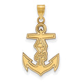 Sterling Silver Gold-plated LogoArt Alpha Sigma Tau Sorority Symbol Small Pendant