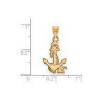Sterling Silver Gold-plated LogoArt Delta Gamma Sorority Symbol Small Pendant