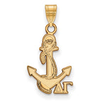Sterling Silver Gold-plated LogoArt Delta Gamma Sorority Symbol Small Pendant