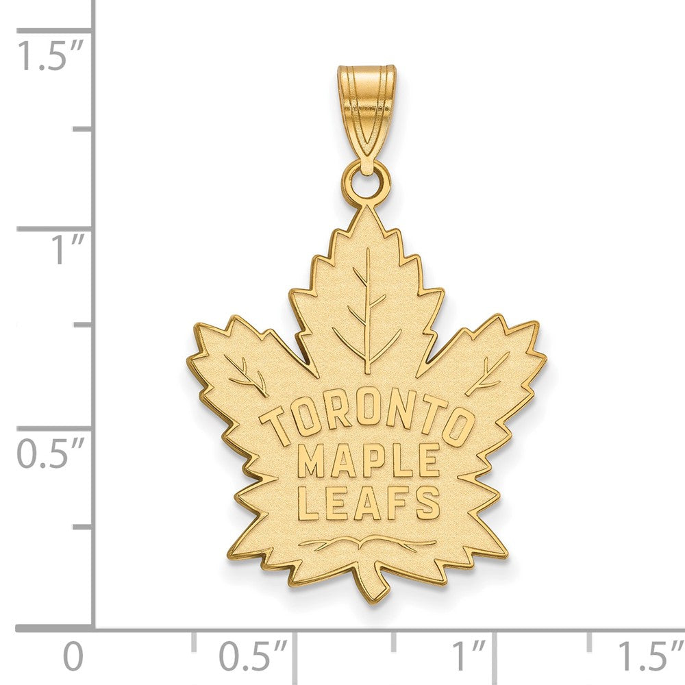 14k Gold NHL LogoArt Toronto Maple Leafs Extra Large Pendant