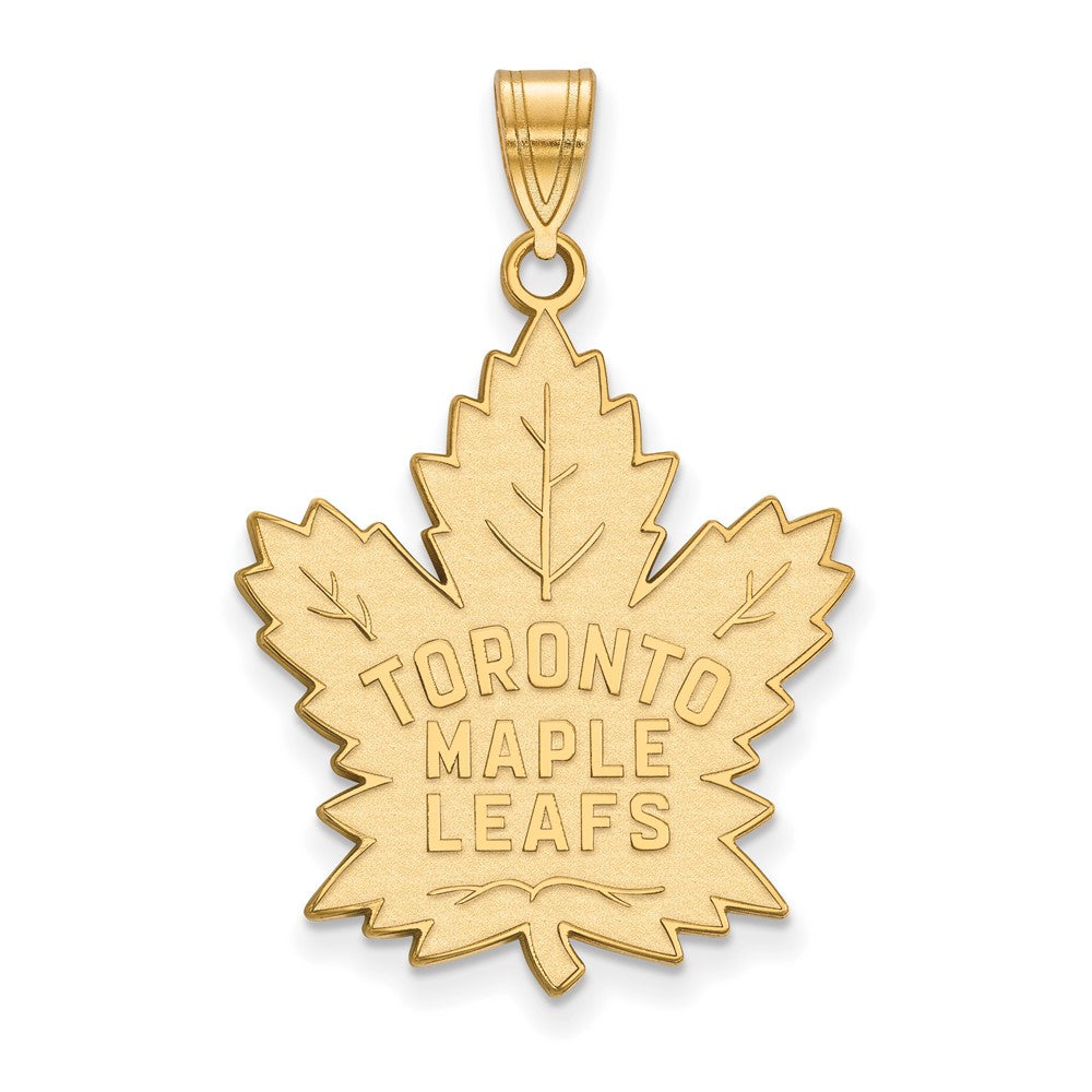 10k Gold NHL LogoArt Toronto Maple Leafs Extra Large Pendant