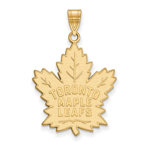 10k Gold NHL LogoArt Toronto Maple Leafs Extra Large Pendant