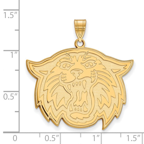 10k Gold LogoArt Villanova University Wildcat Extra Large Pendant