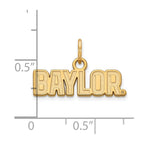 10k Gold LogoArt Baylor University Extra Small Pendant