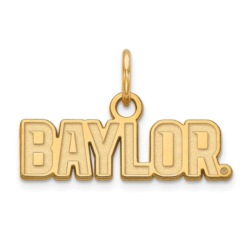 10k Gold LogoArt Baylor University Extra Small Pendant