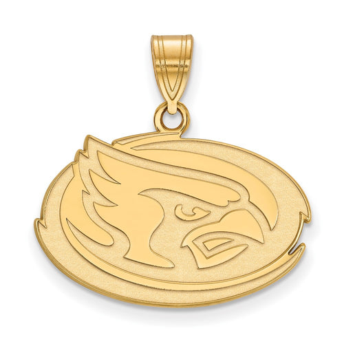 10k Gold LogoArt Iowa State University Cardinal Medium Pendant