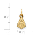 10k Gold LogoArt Purdue University Boilermakers Train Logo Extra Small Pendant