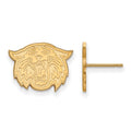 10k Gold LogoArt Villanova University Wildcat Small Post Earrings