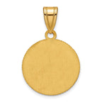 Sterling Silver Gold-plated LogoArt Baylor University Medium Crest Pendant