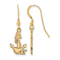 Sterling Silver Gold-plated LogoArt Delta Gamma Sorority Symbol Small Dangle Wire Earrings