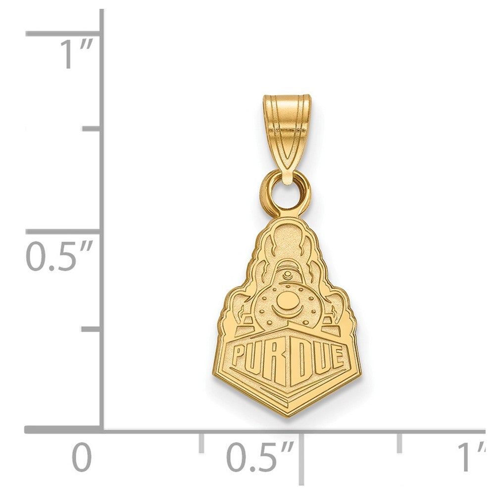 10k Gold LogoArt Purdue University Boilermakers Train Logo Small Pendant