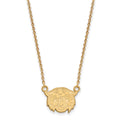 Sterling Silver Gold-plated LogoArt Villanova University Wildcat Small Pendant 18 inch Necklace