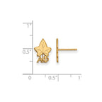 Sterling Silver Gold-plated LogoArt Alpha Phi Sorority Symbol Extra Small Post Earrings
